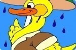Ente mit Regenschirm Ente mit Regenschirm