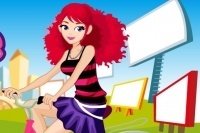 Mädchen auf dem Fahrrad Mädchen auf dem Fahrrad