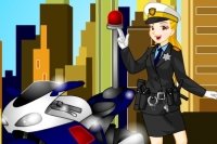 Polizeifrau einkleiden Polizeifrau einkleiden