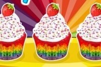 Regenbogen Muffins Regenbogen Muffins