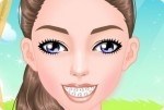 Mädchen mit Zahnspange